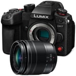 Panasonic Lumix GH7 Mirrorless Camera with Lumix G Vario 12-60mm f/35-56 Lens