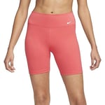 NIKE DD0243-648 W NK ONE DF MR 7IN SHRT Shorts Women's LT Fusion RED/White Size 2XL