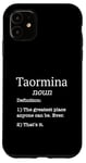 Coque pour iPhone 11 Souvenirs de Taormina / Souvenir de Taormina Drôle Faux Définition