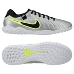 Nike Tiempo Legend 10 Pro Tf Mad Voltage - Silver/svart/neon - Turf (Tf), storlek 38½