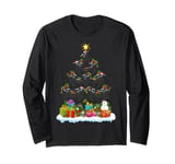 Raven Bird Xmas Decoration Santa Raven Christmas Tree Long Sleeve T-Shirt