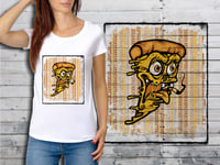 T-Shirt Blanc Femme Taille Xl Collection Fun Cartoons 22 Pizza