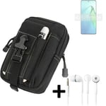 For Oppo Reno8 Pro+ Belt bag + EARPHONES big outdoor protection Holster case sle