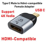 Adaptateur USB Type C Compatible HDMI vers DP/VGA/Mini DP/RJ45 4K/8K 60Hz,Convertisseur de Transfert Vidéo pour Ordinateur Portable,Téléphone,Macbook Pro Air - Type HD001