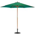 Wooden Garden Parasol & Base Set 2.7m