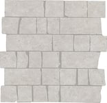 granitkeramik moon white mosaik spaccatella