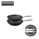 Circulon Excellence Non-Stick Hard Anodised Aluminium Induction 2 Piece Frying Pan Set