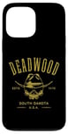 iPhone 13 Pro Max Deadwood South Dakota USA Skull Distressed Design Case