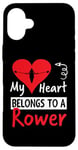 Coque pour iPhone 16 Plus Valentines Day Design - My Heart Belongs to a Rower