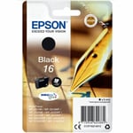 Original Epson 16 Black Ink Cartridge for WF-2010wf WF-2510wf T1621 WorkForce