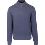 Sweat-shirt Gant  Pull Demi-Zip Sacker Bleu Melanger