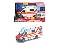 Mojorette 213712001038 Grand Series Ambulance de Jouet Mercedes-Benz, fabriquée en métal et Plastique, 12,5 cm, lumière et Son