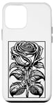 Coque pour iPhone 12 mini Rose romantique avec cadre