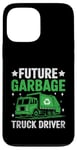 Coque pour iPhone 13 Pro Max Future Garbage Truck Driver Déchets Collecteur de déchets Sanitation