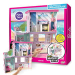 Barbie by Bladez Toyz Make Your Own Dreamhouse - Customizable Barbie Doll House with Reusable Stickers & Furniture - Sustainable Barbie Toy - Perfect Barbie Accessories & Gifts for Barbie Girl Fans