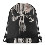 ghjkuyt412 Drawstring Bags The Confident-Punisher Unisex Drawstring Backpack Sports Bag Rope Bag Big Bag Drawstring Tote Bag Gym Backpack in Bulk