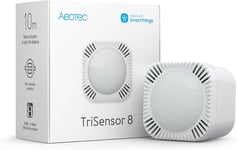 TriSensor 8 | Multi-capteur 3 en 1 | Mouvement dans Un Rayon de 10 m | Température en °C | Lumière en lux | Z-Wave Gen8 | Longue portée | Hub requis | Fonctionne avec SmartThings, Homey,