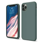 elago Liquid Silicone Case Compatible with iPhone 11 Pro Max Case (6.5 inches), Silicone Mobile Phone Case, All-Round Protection: 3-Layer Protective Case (Midnight Green)