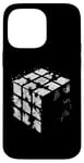 Coque pour iPhone 14 Pro Max Illustration de journal Magic Cube – Vintage Cube Lover