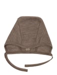 Baby Helmet, Nature Drop Needle, Merino Wool Brown Smallstuff