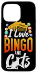 iPhone 14 Pro Max Bingo Player Cat I Love Bingo And Cats Case