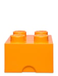 Lego Storage Brick 4 Home Kids Decor Storage Storage Boxes Orange LEGO STORAGE