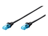 Digitus Professional Premium - Patch-Kabel - Rj-45 (Hane) Till Rj-45 (Hane) - 7 M - Utp - Cat 5E - Startad, Hakfri - Svart, Ral 9005