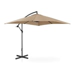 Parasol deporte - taupe - rectangulaire taupe Helloshop26