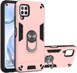 Nova 6 Se Étuiultra Mince Hybride Double Action Militaire Anti Grand Support Rotatif Antichoc Housse De Protection Mobile Pour Huawei Nova 6 Se 6.4"" Or Rose