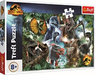 Tréfl - Jurassic World Dominion, Dinosaures Préférés - Puzzle 300 Pièces - Puzzles avec Dinosaures, Jurassic Park, Divertissement Créatif, Amusant pour les Enfants à partir de 8 ans