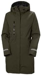 Helly Hansen Women's Adore Insulated Rain Coat Raincoat, 431 Utility Green, XXL