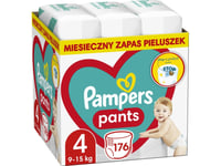 Sauskelnės-Kelnaitės Pampers Pants 4 Dydis, 9 - 15Kg, 176Vnt.