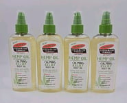 4 X Palmers Cocoa Butter Hemp Oil Body Oil 150ml.