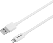 Essentials USB-A til Lightning Cable MFI - Hvit 2 meter