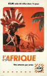 AIRLINES KLM AFRIQUE Rxhb-POSTER HQ 50x70cm d'une AFFICHE VINTAGE