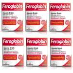 Vitabiotics Feroglobin Slow Release Iron Capsules - 6 Months Supply 30 Caps x 6