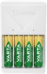 VARTA Plugg batterilader + 4x AA 2600mAh