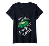 Womens Kopie von This Is Sandpit Turtle V-Neck T-Shirt