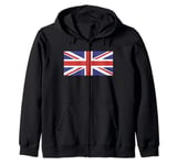 Union Jack Flag Zip Hoodie