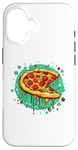 Coque pour iPhone 16 Pelle à pizza Pepperoni Splash Fun