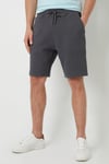 Threadbare Mens Dark Grey 'Jewel' Waffle Textured Sweat Shorts - Size 2XL