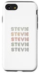 Coque pour iPhone SE (2020) / 7 / 8 T-shirt Love Heart Stevie Style grunge/vintage noir Stevie