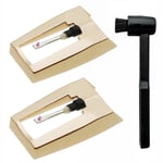 1X(2Pcs Record Player Needles Replacement with Stylus Cleaning Brush Kit6834