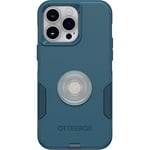 OtterBox Commuter Series Case for iPhone 14 PRO MAX - (Don't BE Blue) + PopSockets PopGrip - (Clear)