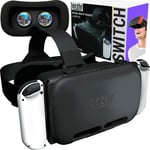 VR Headset designed for Nintendo Switch & OLED Console - Adjustable Lens & Strap