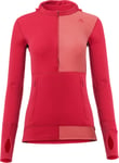 Aclima Women's WarmWool Hoodsweater with Zip Jester Red/Spiced Coral/Spiced Apple, L