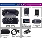 Console de jeu PSP originale 3000 reconditionnée pour Sony - Pack 3 jeux gratuits pour PSP