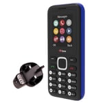 TTfone TT150 Unlocked Basic Mobile Phone UK Sim Free with Bluetooth, Long Battery Life, Dual Sim with camera and games, easy to use, durable and light weight pay as you go (Blue, with Mains Charger)