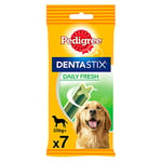 Pedigree Dentastix Fresh Snack per la Igiene Orale (Cane Grande 25 kg+) 270 g 7 Bastoncini - 10 Pacchetti (70 Bastoncini in totale)