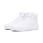 PUMA Unisex Caven 2.0 Mid Baskets, Puma White Puma Silver, 43 EU